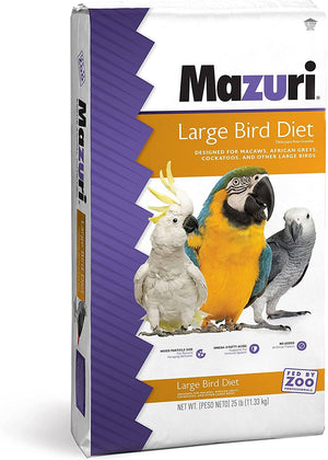 Mazuri Parrot Maintenance Bird Food - 25 lb Bag