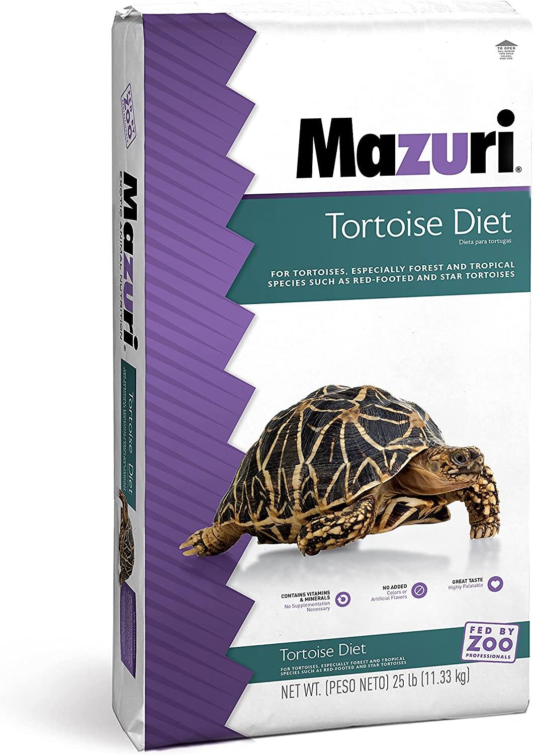 Mazuri Tortoise Diet Turtle Food - 25 lb Bag  