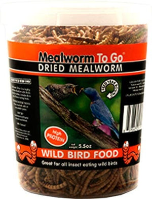 Mealworm To Go Dried Mealworms Wild Bird Food - 5.5 Oz
