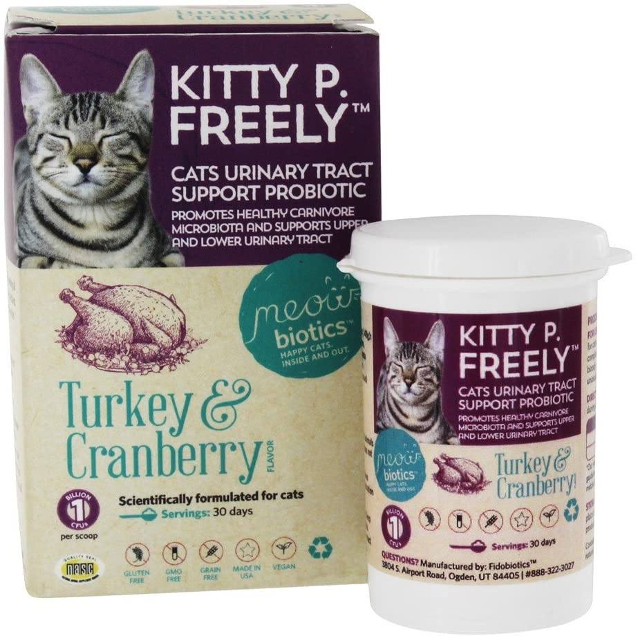 Meowbiotics Human-Grade Kitty P Freely Urinary Tract Cat Support  