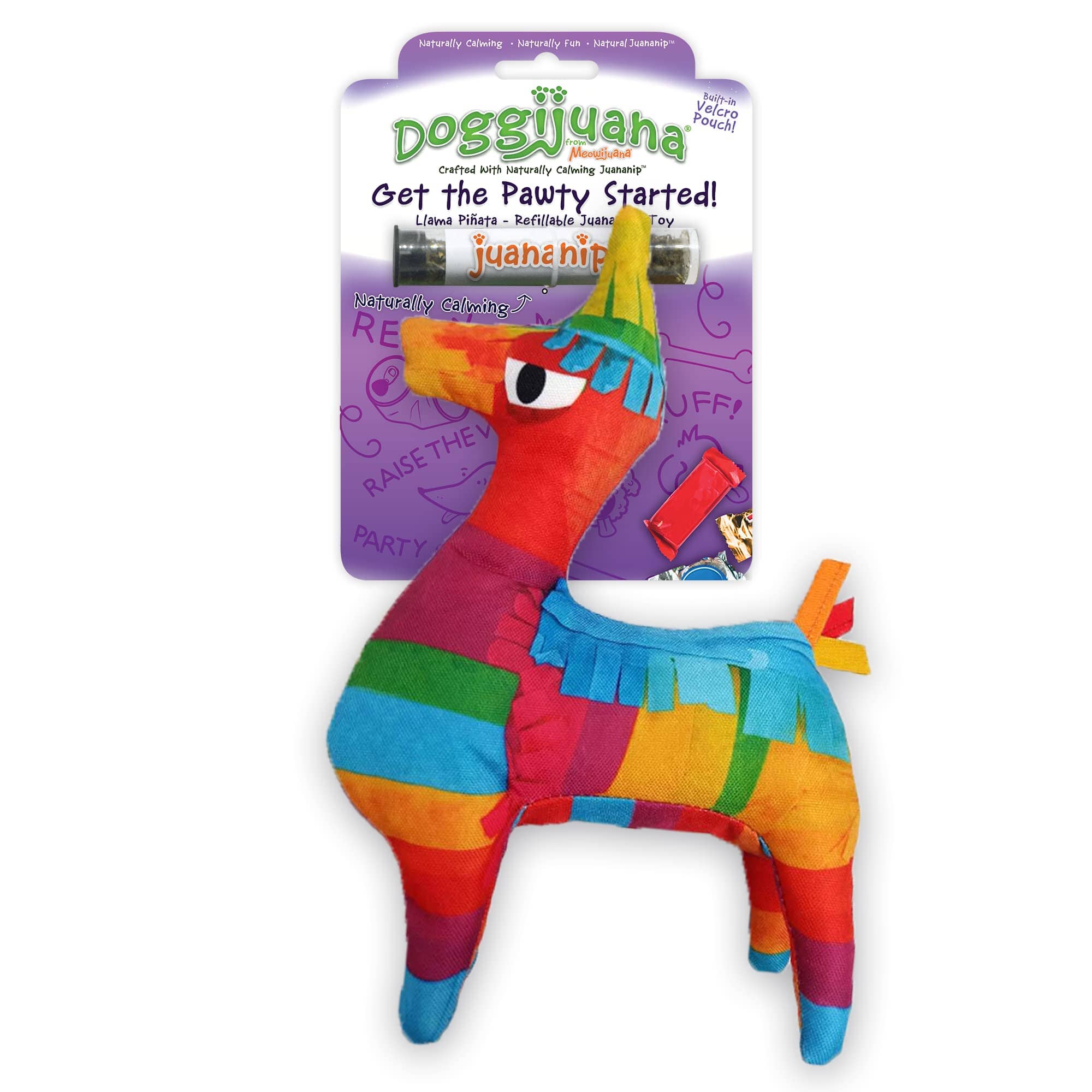 Meowijuana Doggijuana Get the Pawty Started Llama Party Pinata Juananip Dog Toy  