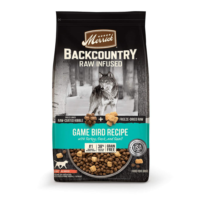 Merrick 'Backcountry' Game Bird Dry Dog Food - 10 lb Bag