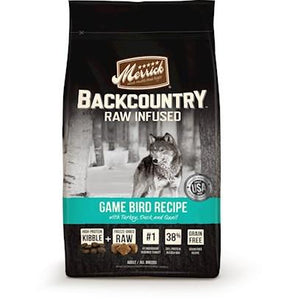 Merrick Backcountry Grain-Free Raw-Infused Game Bird Turkey and Duck Freeze-Dried Dog F...