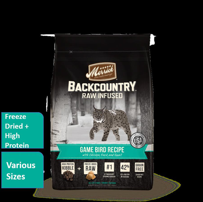Merrick 'Backcountry' Grain-Free Game Bird Feline Dry Cat Food - 10 lb Bag