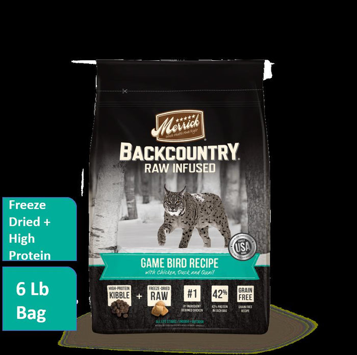 Merrick 'Backcountry' Grain-Free Game Bird Feline Dry Cat Food - 6 lb Bag