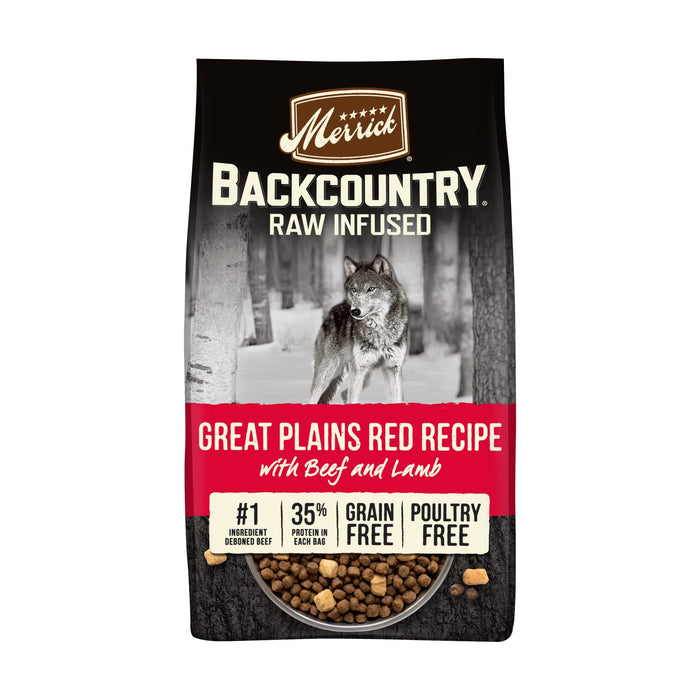 Merrick Backcountry Great Plains Grain-Free Raw-Infused Beef and Lamb Freeze-Fried Dog ...