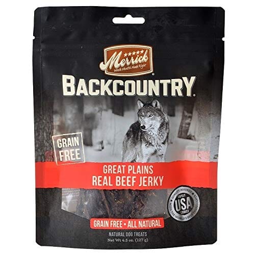 Merrick Backcountry Great Plains Real Beef Jerky Dog Treats - 4.5 Oz  