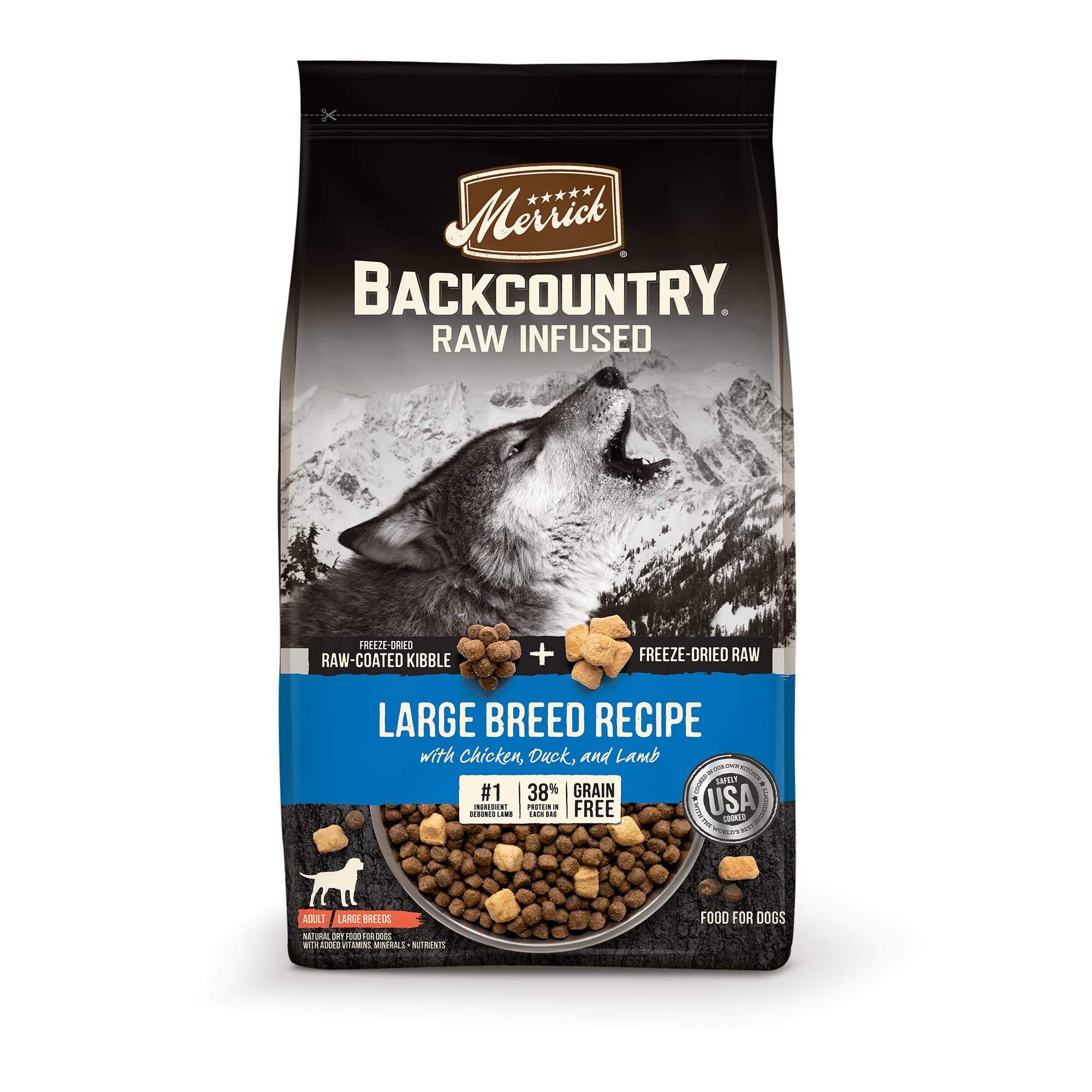 Merrick 'Backcountry' Large Breed Dry Dog Food - 10 lb Bag  