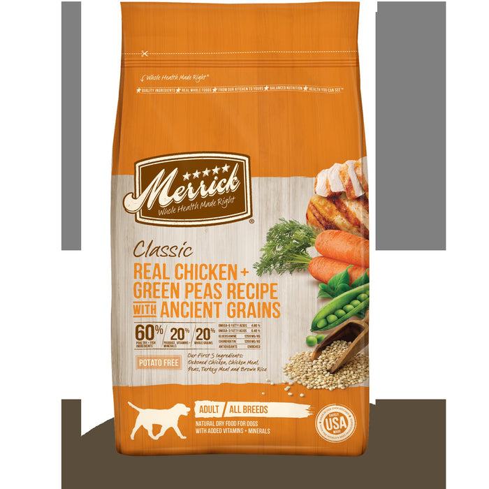 Merrick Classic Canine Chicken + Brown Rice with Healthy Ancient Grains Dry Dog Food wi...
