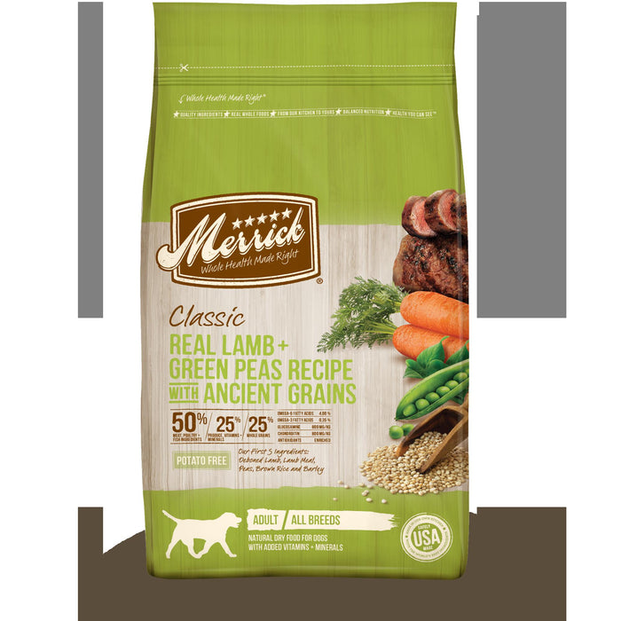 Merrick Classic Canine Lamb + Brown Rice with Healthy Ancient Grains Dry Dog Food with ...