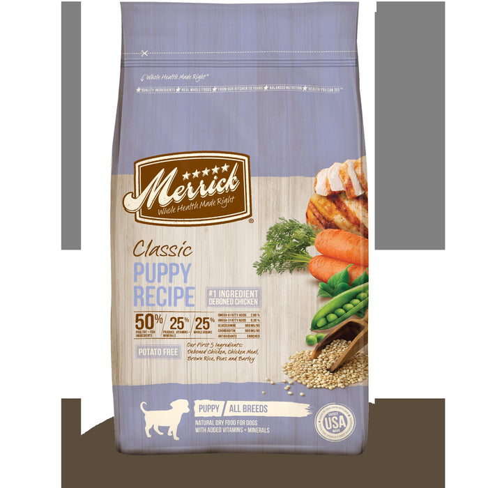 Merrick Classic Canine Puppy Dry Dog Food with Healthy Grains - 12 lb Bag