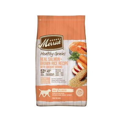 Merrick Classic Canine Salmon + Brown Rice with Healthy Healthy Ancient Grains Dry Dog ...