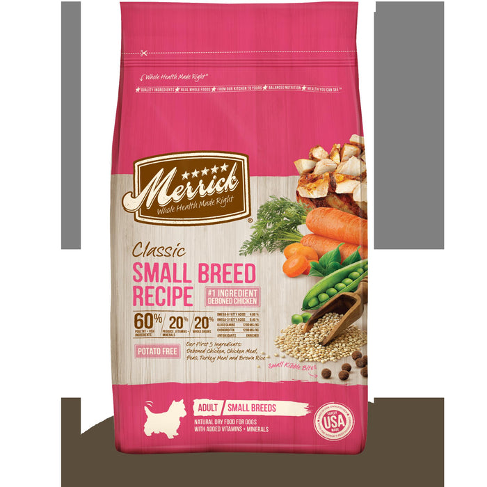 Merrick Classic Canine Small Breed Dry Dog Food with Healthy Grains - 4 lb Bag