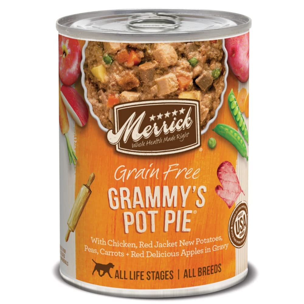 Merrick Classic Grain-Free Grammys Pot Pie Chicken in Gravy Canned Dog Food - 12.7 Oz - Case of 12  