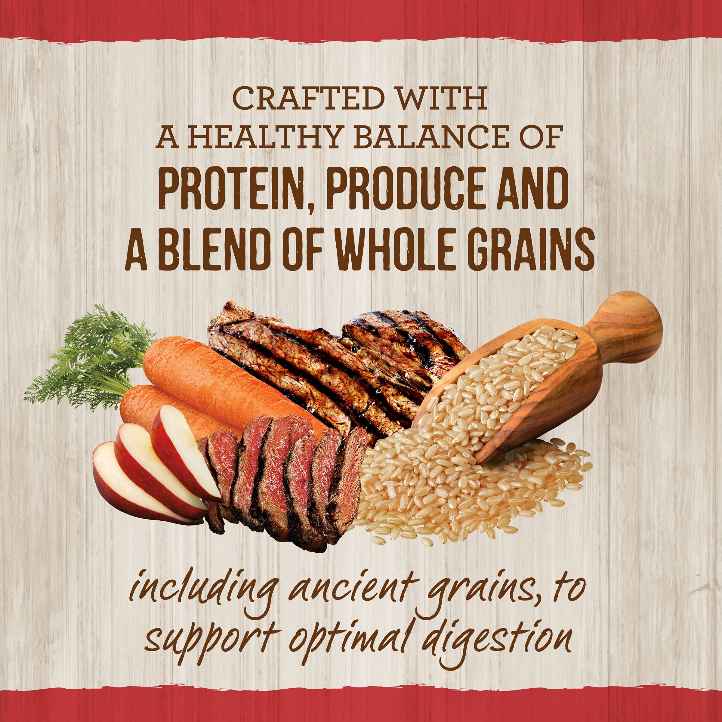 Merrick Classic Healthy Grains Beef and Rice Recipe with Ancient Grains Dry Dog Food - 12 Lbs  