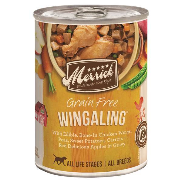 Merrick Classic 'Wing-a-ling' Canned Wet Dog Food - 12.7 oz Cans - Case of 12  