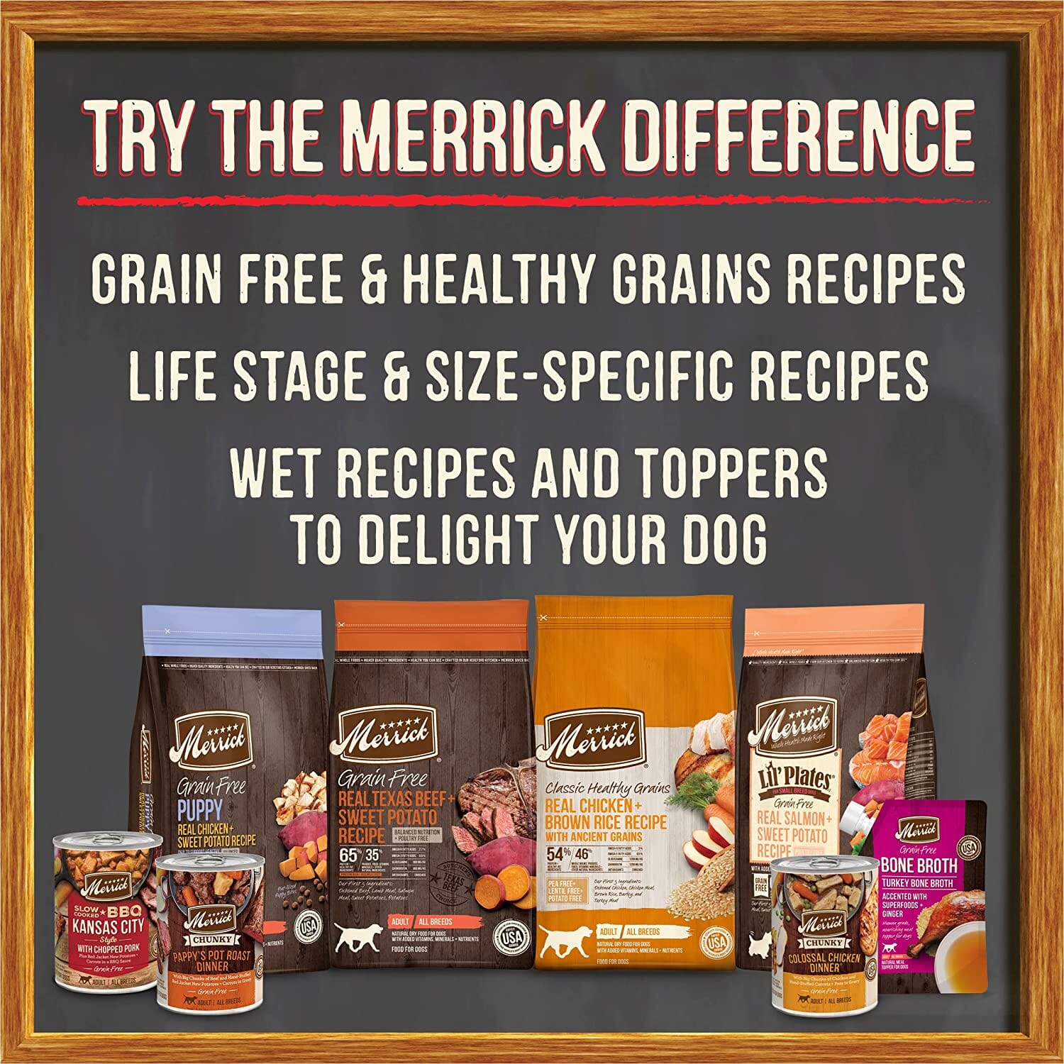 Merrick Grain-Free Bison, Beef and Sweet Potato Dry Dog Food - 10 Lbs  