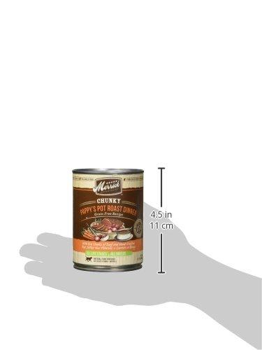 Merrick Grain-Free Chunky Pappy's Pot Roast Dinner Canned Wet Dog Food - 12.7 oz Cans - Case of 12  