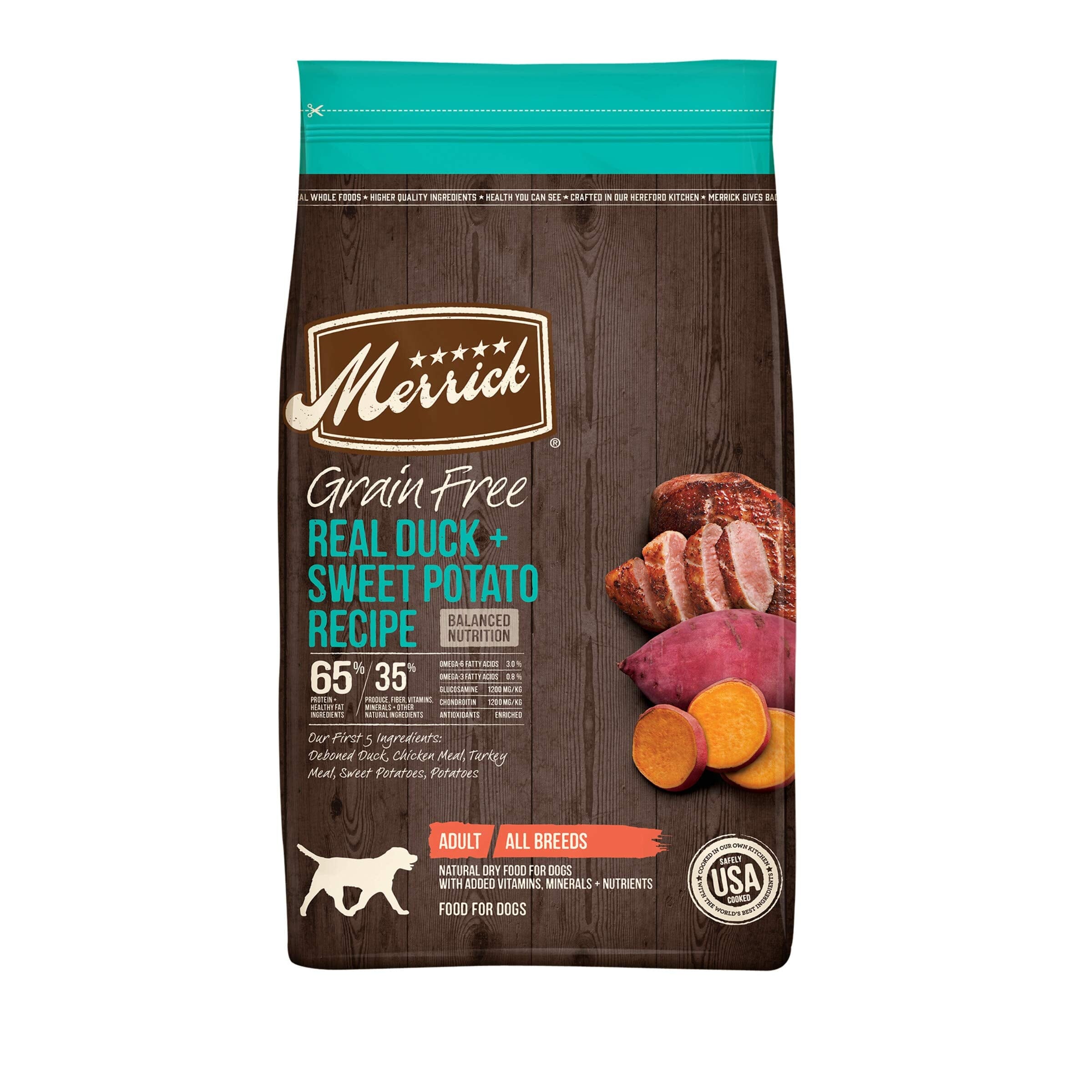 Merrick Grain-Free Duck and Sweet Potato Dry Dog Food - 22 Lbs  