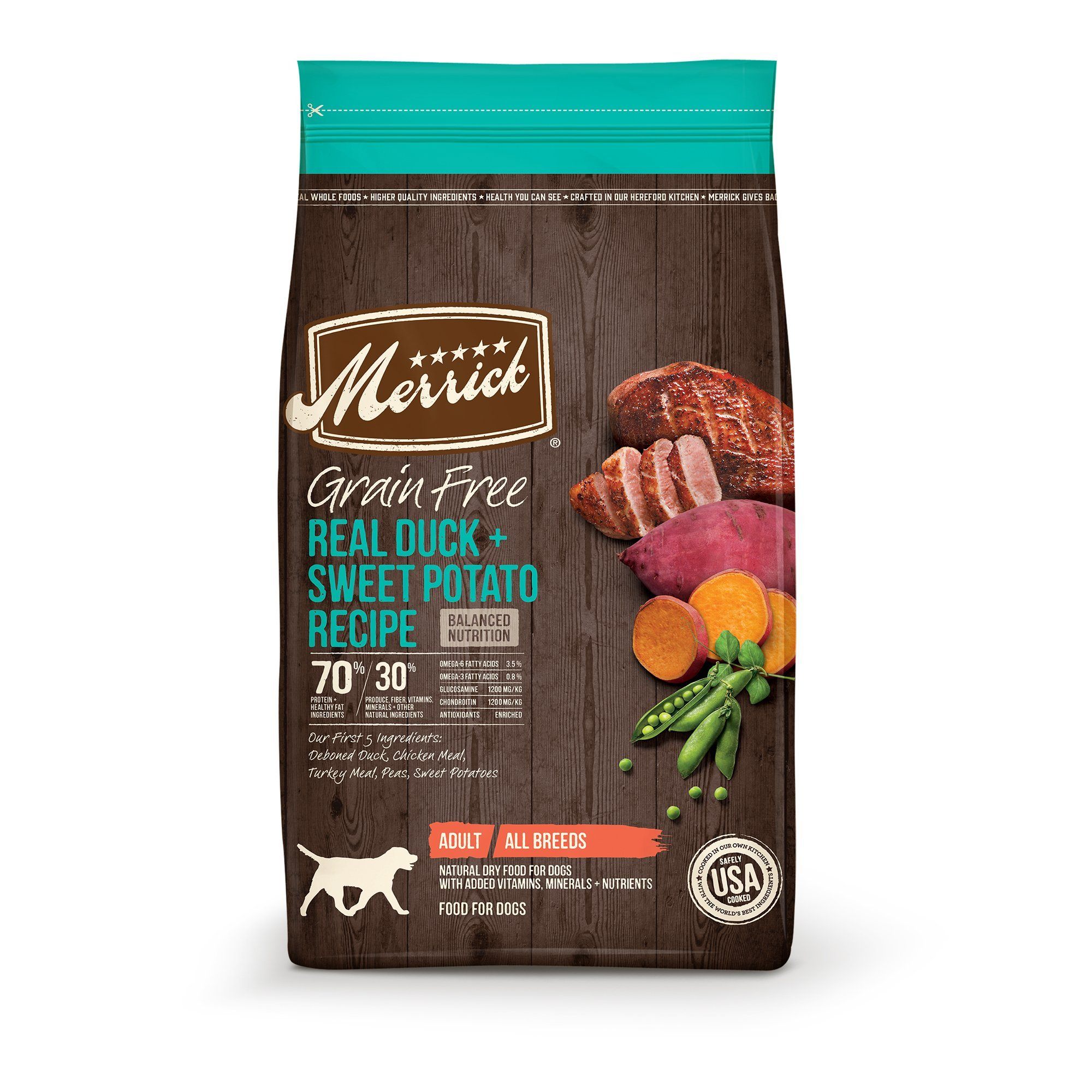 Merrick Grain-Free Duck & Sweet Potato Dry Dog Food - 10 lb Bag  