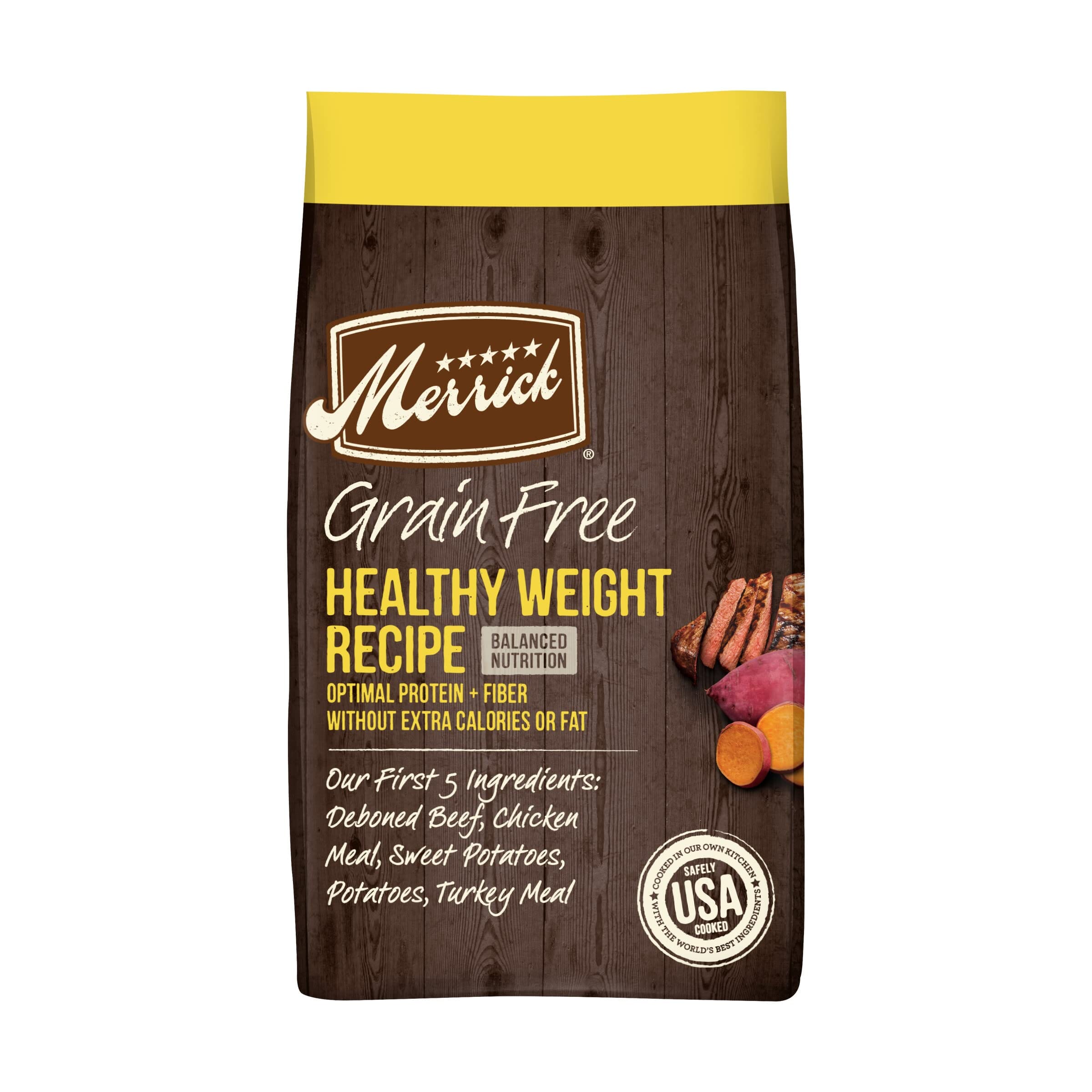 Merrick Grain-Free Healthy Weight Beef Chicken and Turkey Dry Dog Food - 22 Lbs  