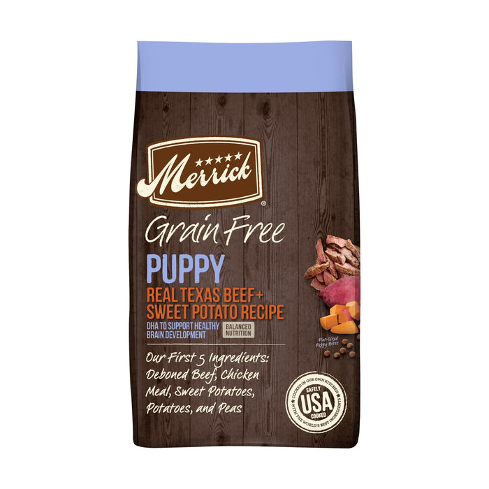 Merrick Grain-Free Puppy Beef and Sweet Potato Dry Dog Food - 4 Lbs