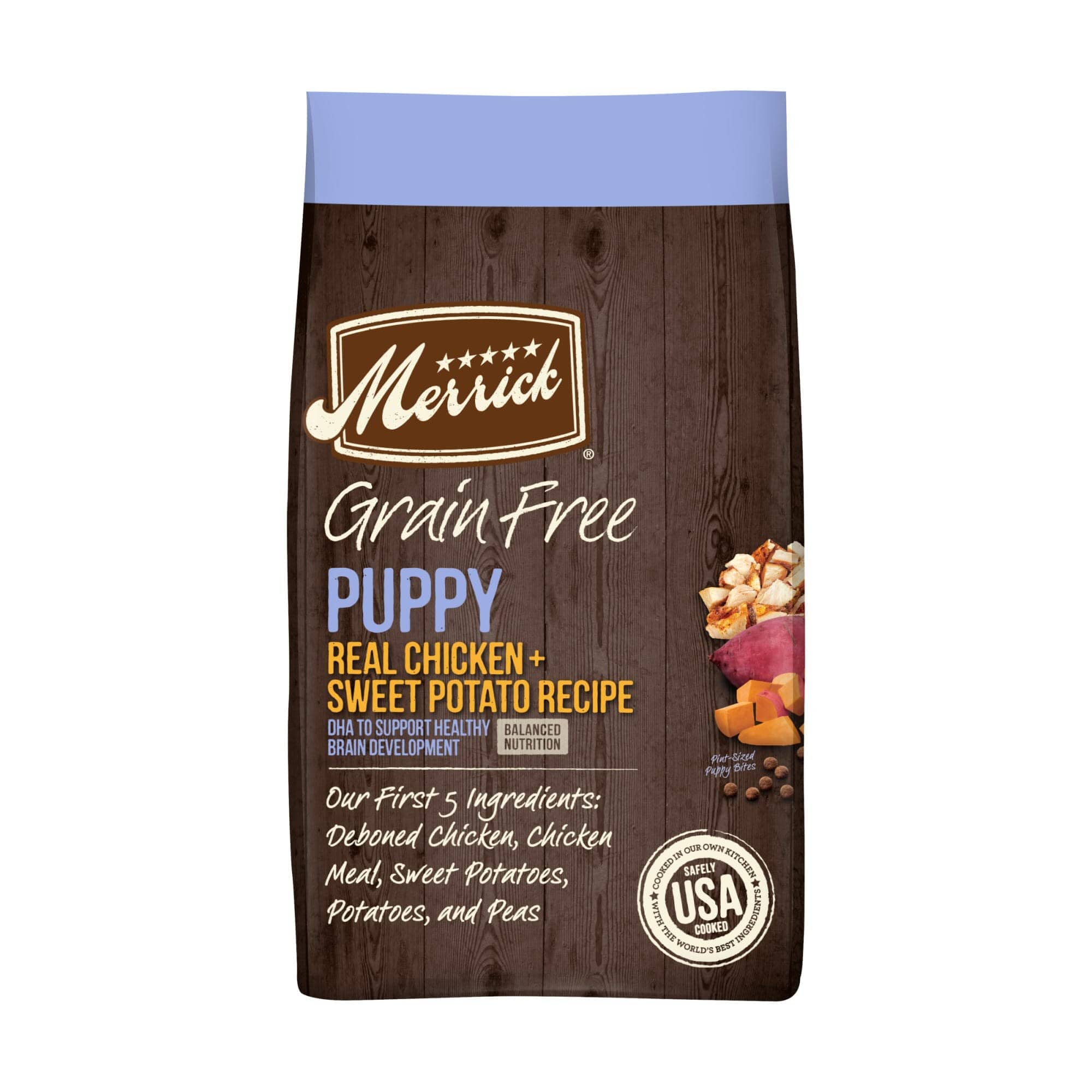 Merrick Grain-Free Puppy Chicken and Sweet Potato Dry Dog Food - 4 Lbs  