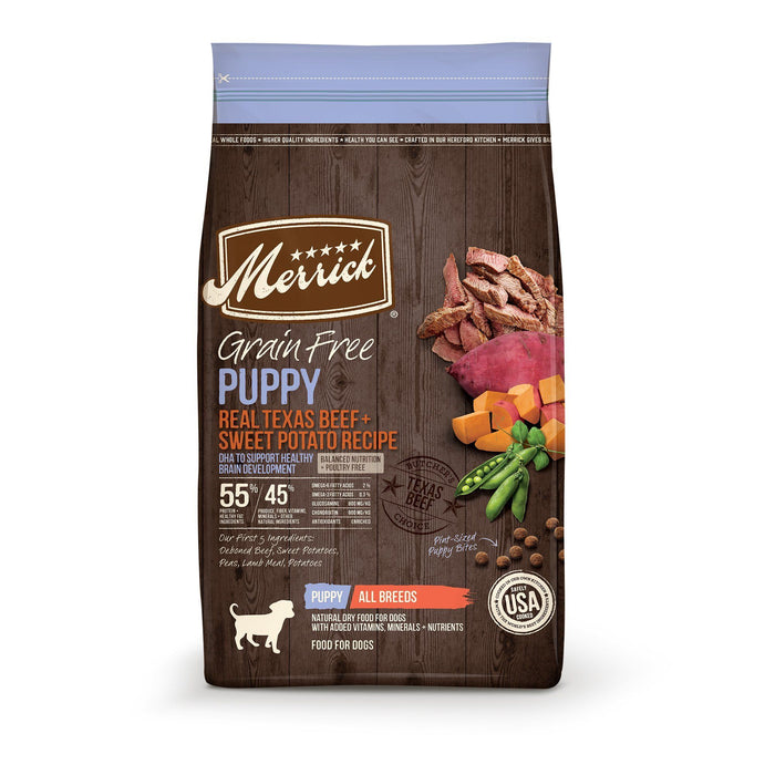 Merrick Grain-Free Puppy Dry Dog Food - Beef & Sweet Potato - 4 lb Bag