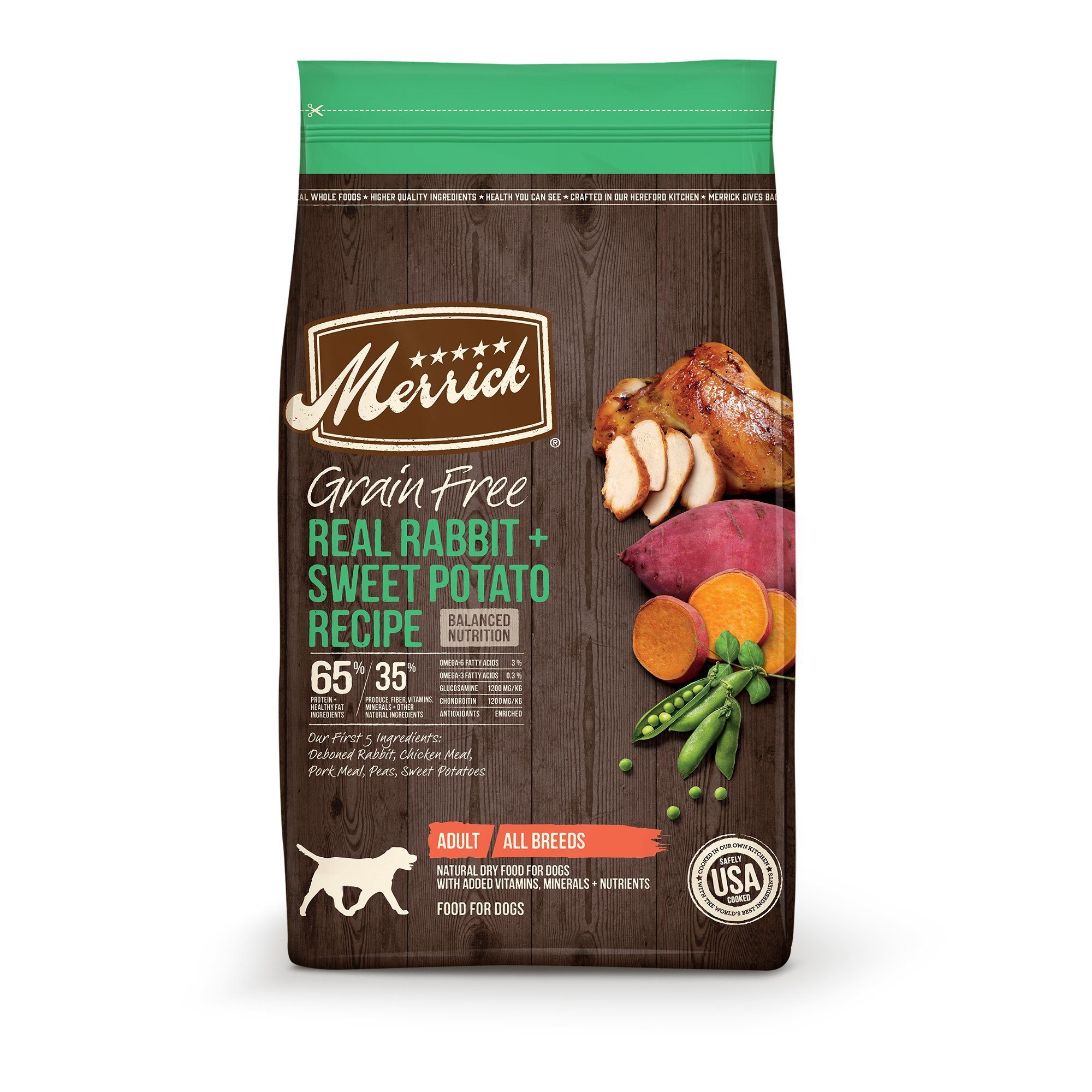 Merrick Grain-Free Rabbit & Chickpeas Dry Dog Food - 4 lb Bag  