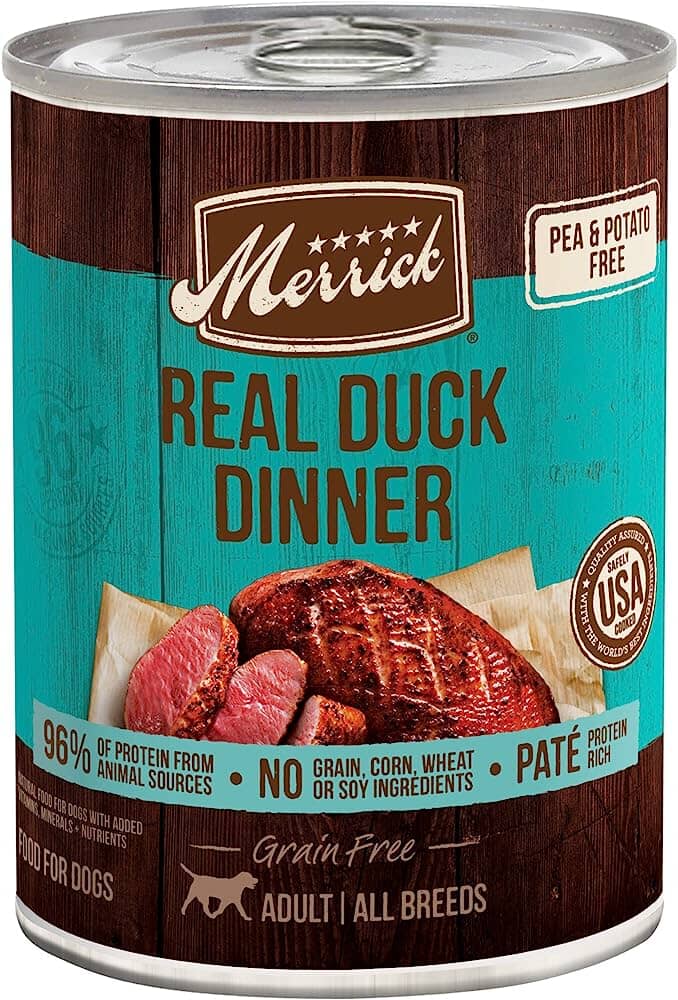 Merrick Grain-Free Real Duck Canned Dog Food - 12.7 Oz - Case of 12  