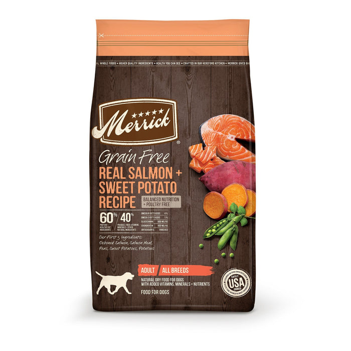 Merrick Grain-Free Salmon & Sweet Potato Dry Dog Food - 22 lb Bag