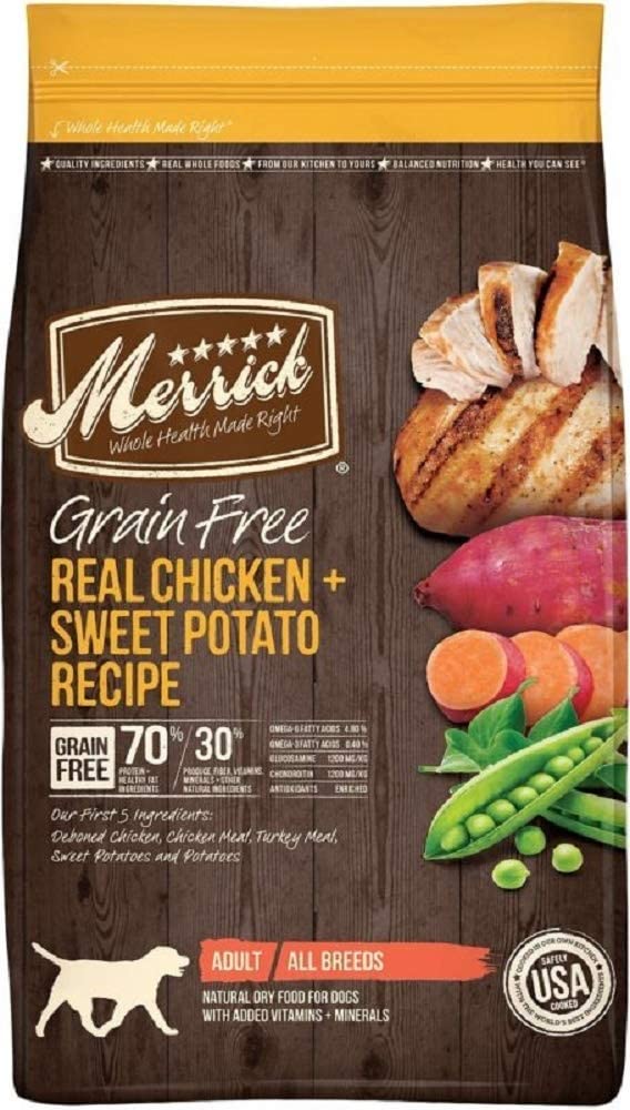 Merrick Grain-Free Senior Dry Dog Food - Chicken & Sweet Potato - 4 lb Bag  