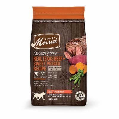 Merrick Grain-Free Texas Beef & Sweet Potato Dry Dog Food - 10 lb Bag  