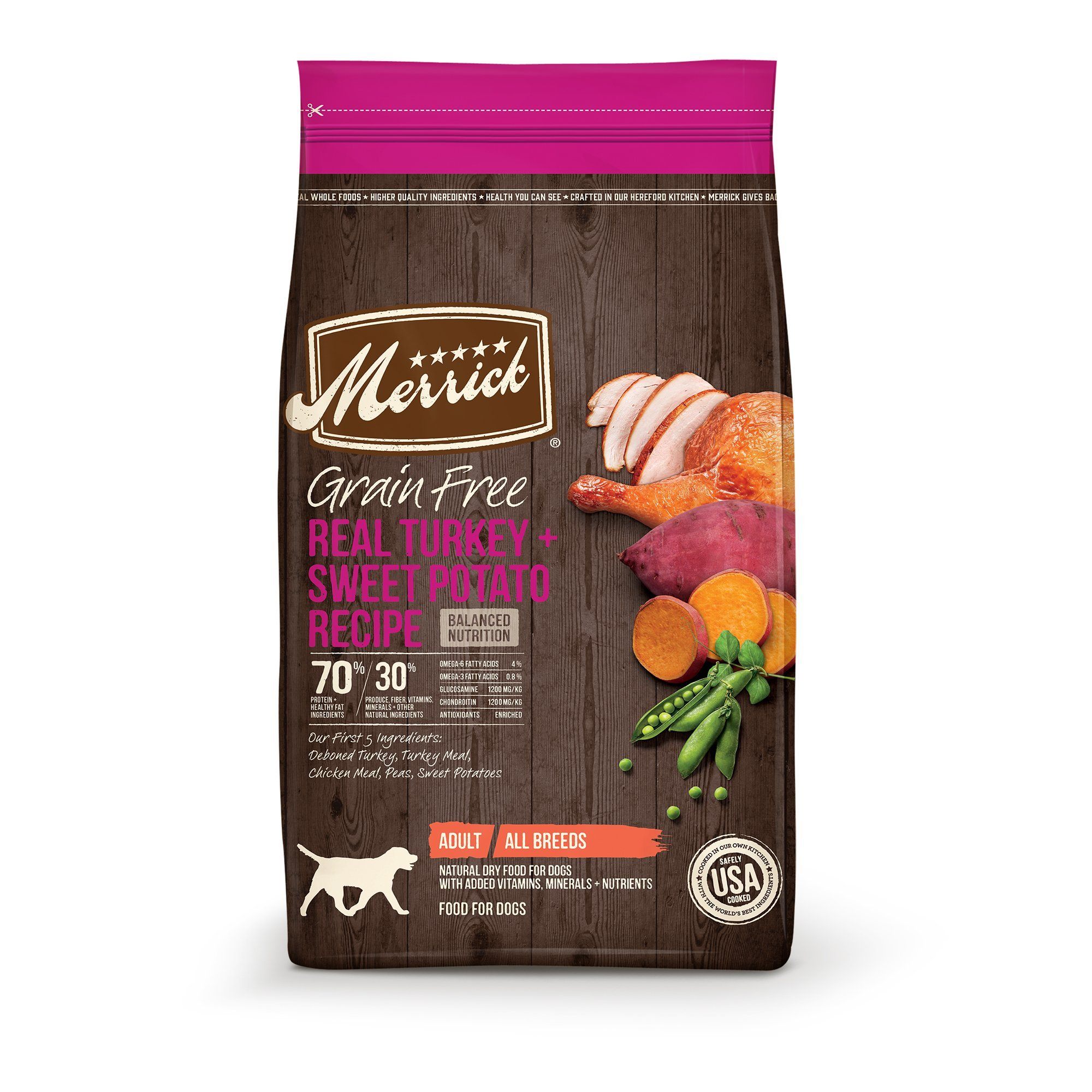 Merrick Grain-Free Turkey & Sweet Potato Dry Dog Food - 10 lb Bag  