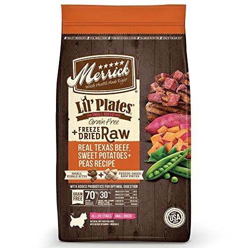Merrick Lil' Plates Beef & Sweet Potato w/Raw Bites Freeze-Dried Dog Food - 4 lb Bag