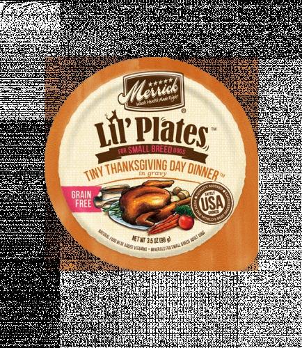 Merrick Lil' Plates Grain-Free Lil' Tubs Tiny Thanksgiving Day Dinner Small Breed Dog F...