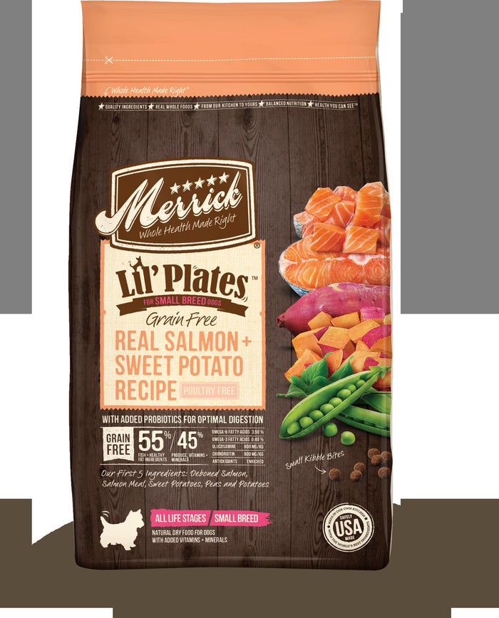 Merrick Lil' Plates Grain-Free Salmon & Sweet Potato Puppy Small Breed Dry Dog Food - 2...