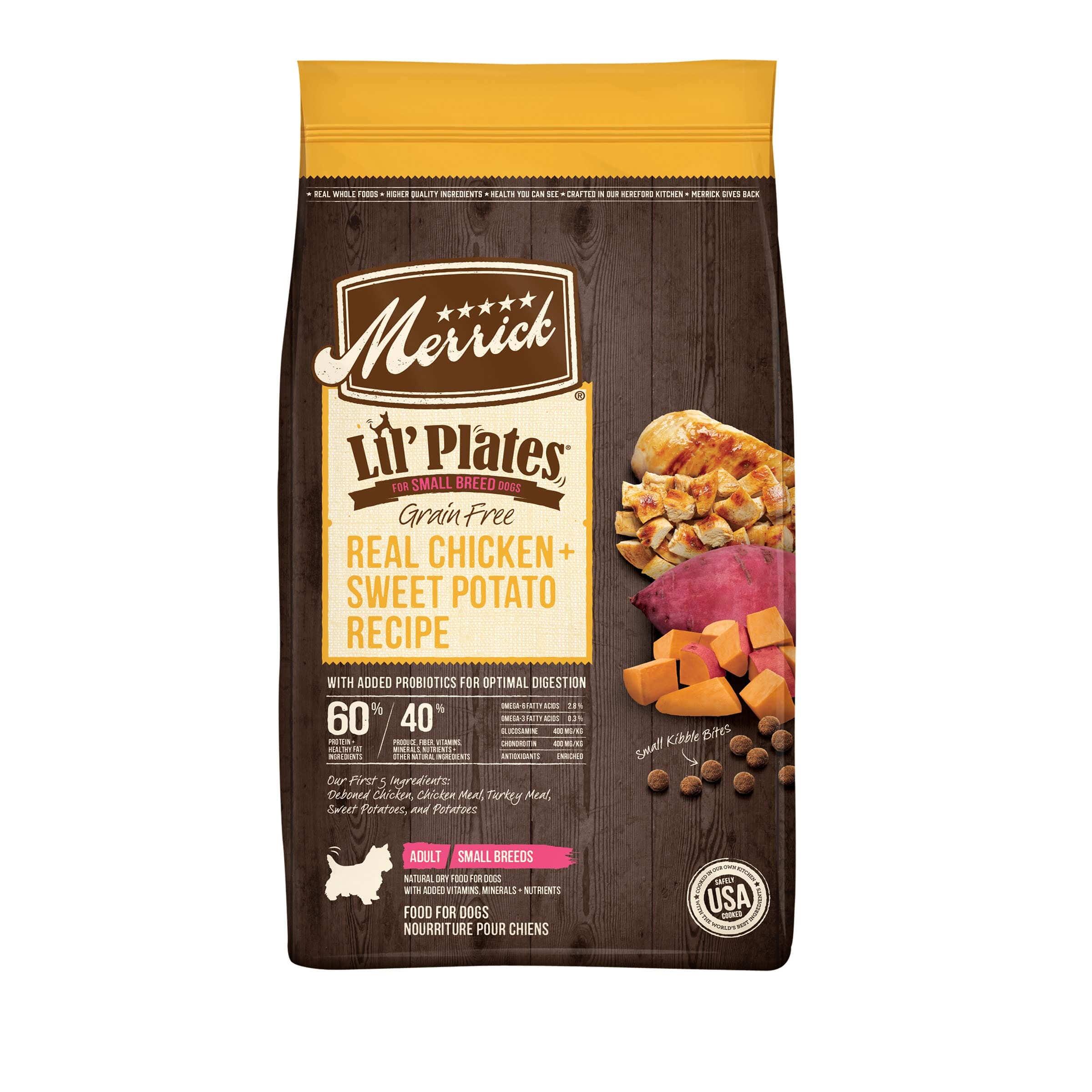 Merrick Lil' Plates Grain-Free Small-Breed Chicken and Sweet Potato Dry Dog Food - 4 Lbs  