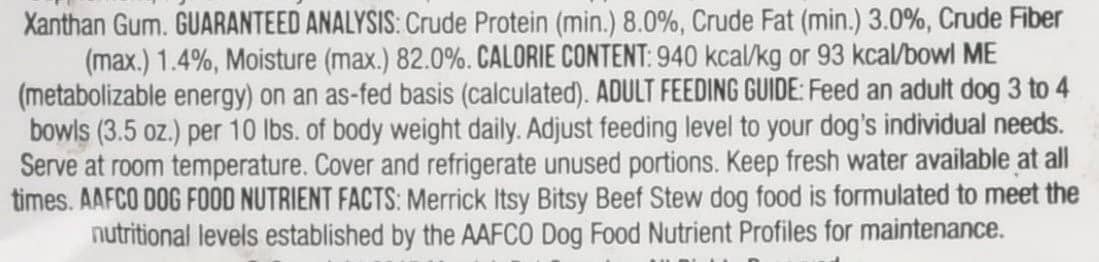 Merrick Lil' Plates Grain-Free Small-Breed Itsy Bitsy Beef Wet Dog Food - 3.5 Oz Trays - Case of 12  