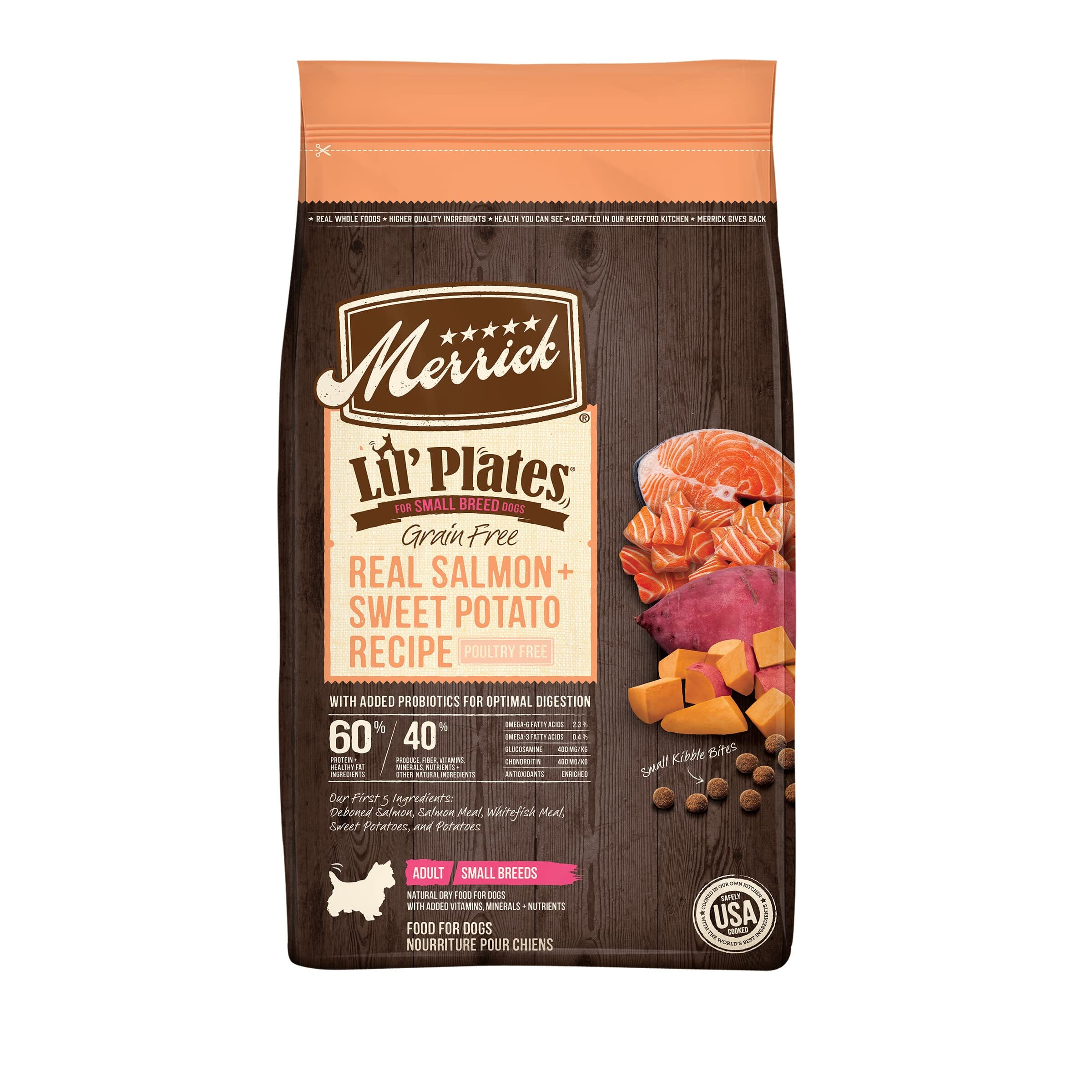 Merrick Lil' Plates Grain-Free Small-Breed Salmon and Sweet Potato Dry Dog Food - 4 Lbs  