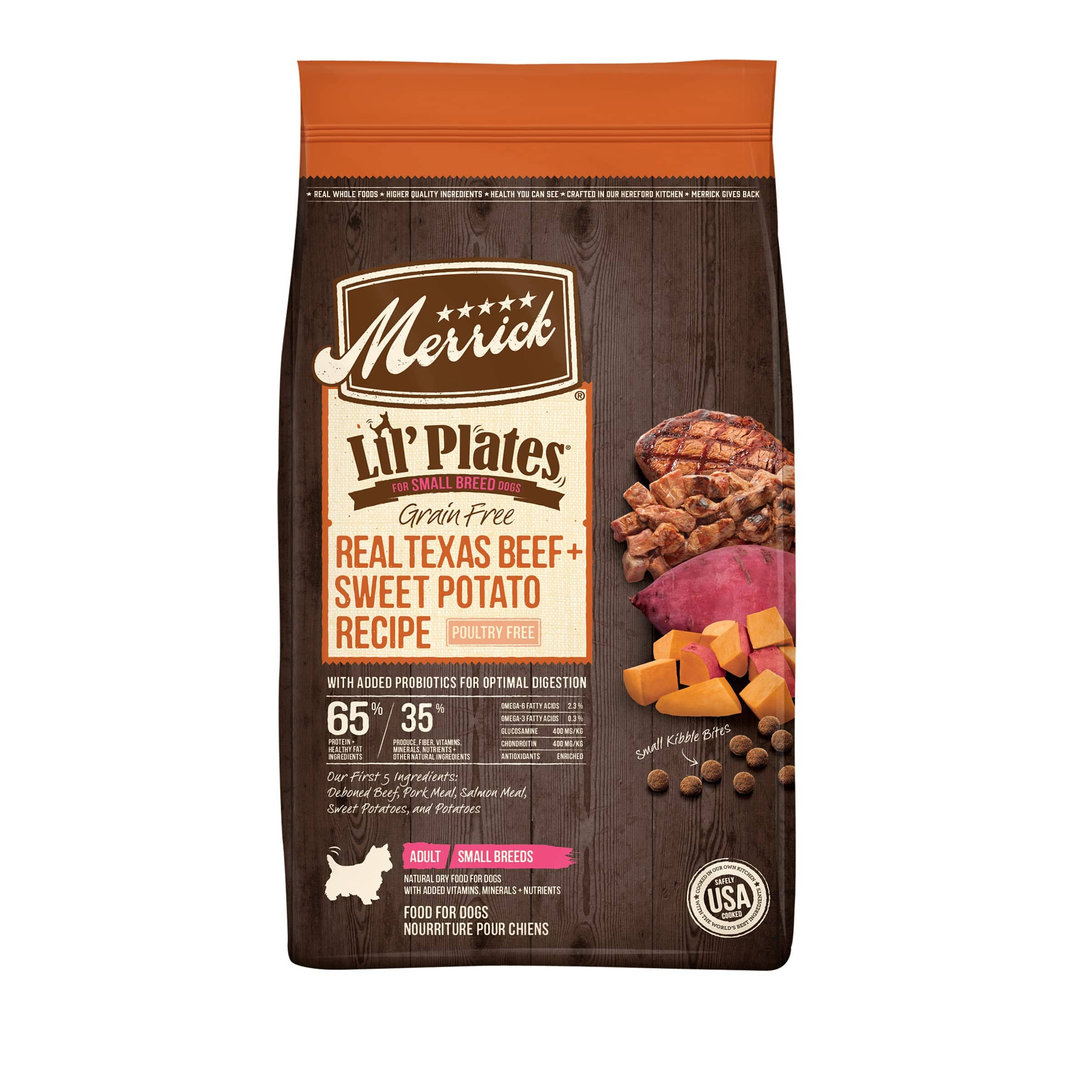 Merrick Lil' Plates Grain-Free Small-Breed Texas Beef and Sweet Potato Dry Dog Food - 4 Lbs  