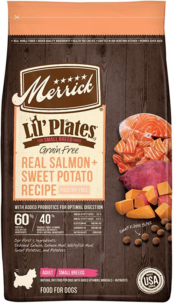 Merrick Lil' Plates Salmon & Sweet Potato Freeze-Dried Dog Food - 4 lb Bag