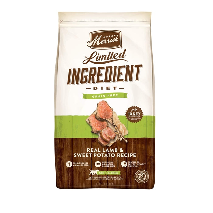 Merrick Limited Ingredient Diet Grain-Free Lamb and Sweet Potato Dry Dog Food - 4 Lbs