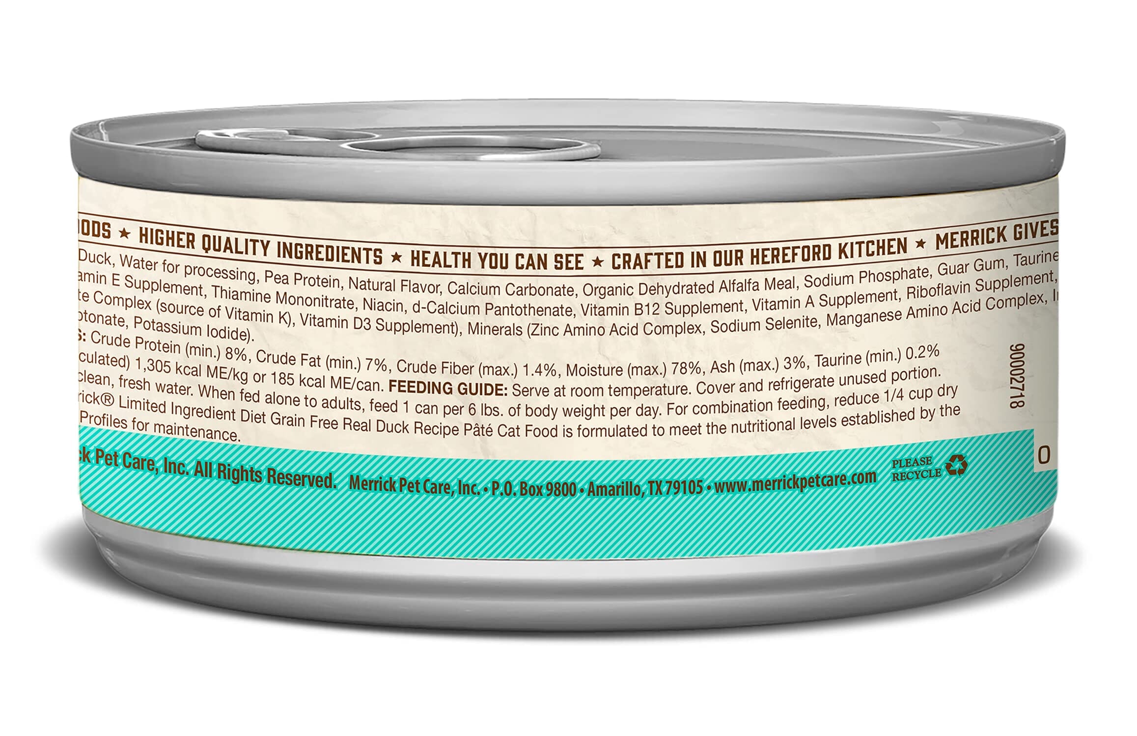 Merrick Limited Ingredient Diet Grain-Free Real Duck Canned Cat Food - 5 Oz - Case of 24  