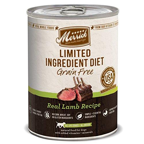 Merrick Limited Ingredient Diet LID Lamb Canned Wet Dog Food - 12.7 oz Cans - Case of 12  