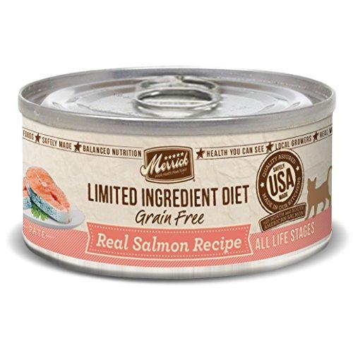 Merrick Limited Ingredient Diet LID Salmon Recipe Wet Canned Cat Food - 5 oz Cans - Case of 24  