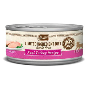 Merrick Limited Ingredient Diet LID Turkey Wet Canned Cat Food - 2.75 oz Cans - Case of 24