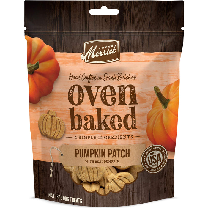 Merrick Pumpkin Patch Oven Baked Dog Biscuits Treats - 11 Oz