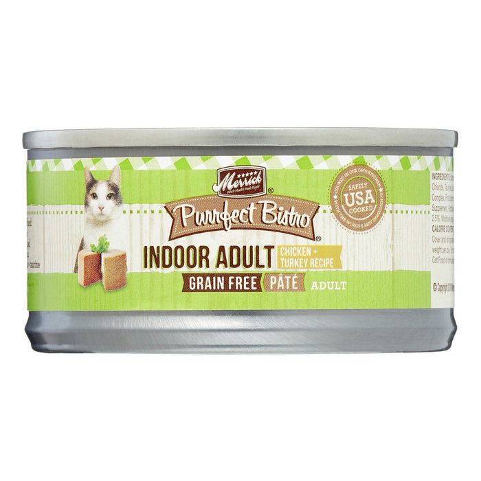 Merrick Purrfect Bistro Grain-Free Indoor Adult Chicken Pate Wet Canned Dog Food - 3 oz...