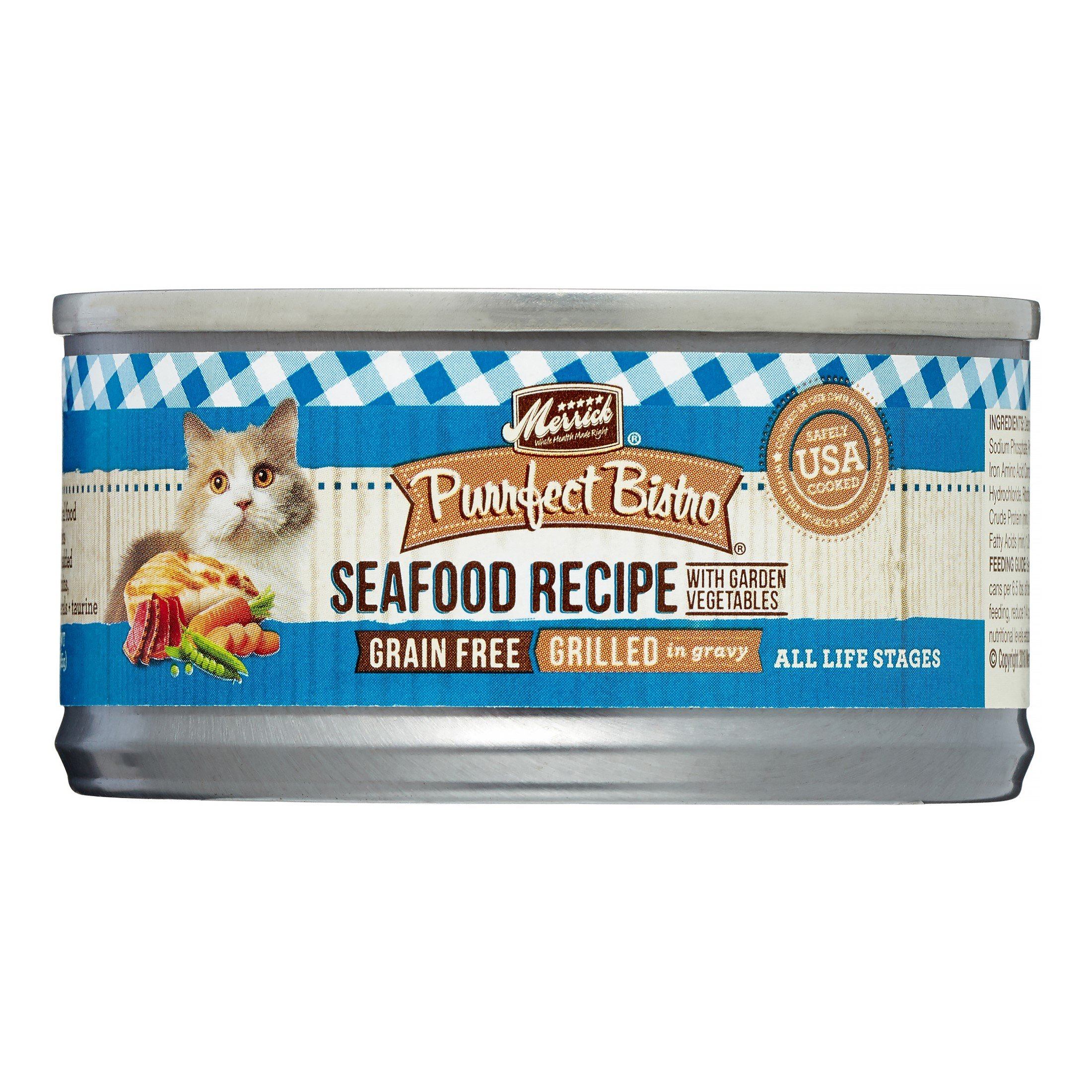 Merrick Purrfect Bistro Grain-Free Mixed Seafood Grill Wet Canned Dog Food - 3 oz Cans - Case of 24  